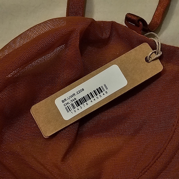 SKIMS Ultra Fine Mesh Strapless MAHOGANY BRA 34A - Picture 2 of 4